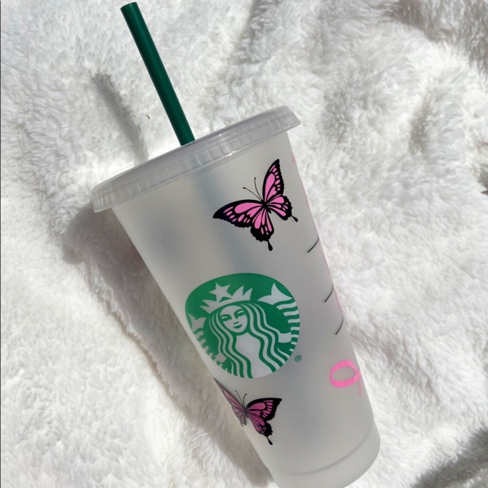 Customizable Butterfly Starbucks Cold Cup - Picture 4 of 16